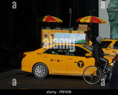 New York City taxi Foto Stock