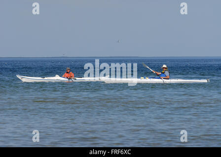 Gotland, isola dei Vichinghi. - 05/08/2007 - Europa - su altre attività in GOTLAND: il kayak di mare. - Laurent Pailli Foto Stock