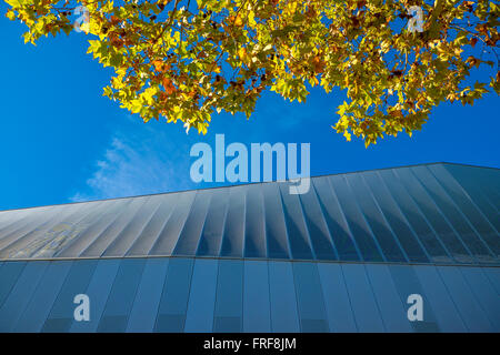 Convention Center in zona Forum, quartiere Diagonal Mar, Barcelona, Catalogna, Spagna Foto Stock