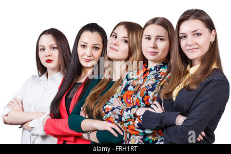 Belle Donne con due mani incrociate Foto Stock