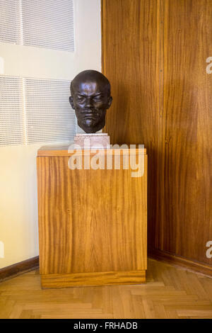 Busto di Lenin alla Stasi Museum di Berlino Foto Stock