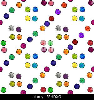 Punti colorati bella astratto modello senza giunture Illustrazione Vettoriale