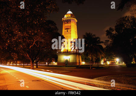 Alhambra storica water tower in Coral Gables, Florida Foto Stock