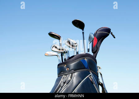 Un close-up di un club di golf Foto Stock