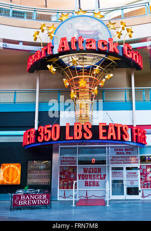 L'attacco di cuore Grill Fremont distretto, Las Vegas, Nevada, STATI UNITI D'AMERICA Foto Stock