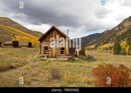 Ashcroft città fantasma in Colorado, STATI UNITI D'AMERICA Foto Stock