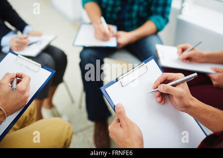 Scrivere le idee Foto Stock