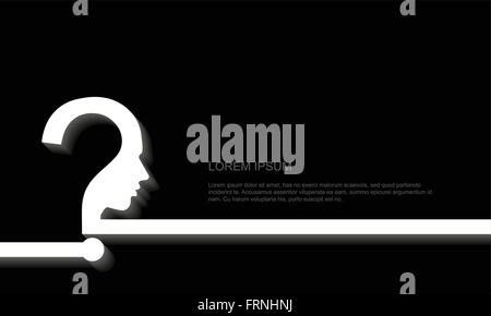 Efficace sullo sfondo del pensiero Illustrazione Vettoriale