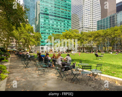 Bryant Park di New York City, Stati Uniti d'America. Foto Stock