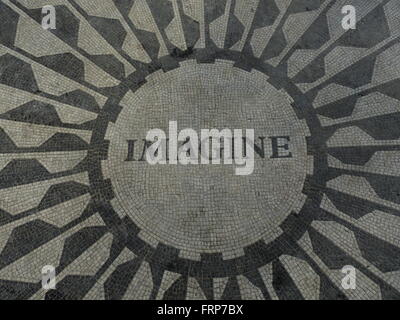 John Lennon Memorial Foto Stock