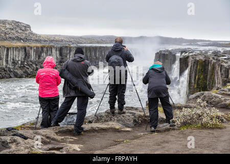 Fotografi catturare Selfoss cascata nel nord dell'Islanda Foto Stock