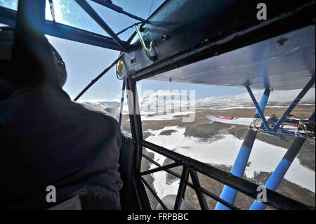 Alaska Sci alpinismo Foto Stock