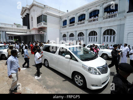 Fort San Giorgio è la prima fortezza inglese in India. Attualmente ospita il Tamil Nadu assemblea legislativa edificio.Chennai,TN Foto Stock