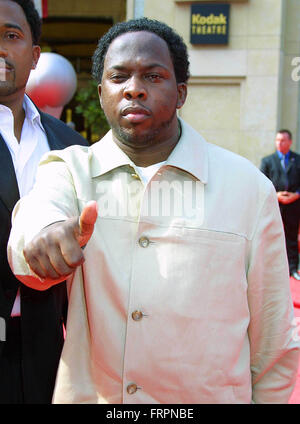 FILE: PIC PHIFE DAWG, uno dei membri fondatori della musica hip-hop group una tribù chiamata Quest, morì il martedì. Egli è stato 45. Il rapper, nato Malik Isaac Taylor, erano state lottando con diabete di Tipo 1 per diversi anni. Phife ha ricevuto un trapianto di rene da sua moglie nel 2008 ed era sulla lista per ricevere un altro rene. HeÊformed una tribù chiamata Quest alla fine degli anni ottanta con Q-punta, DJ Ali Shaheed Muhammad e Jarobi White. Hanno firmato con la Jive Records e rilasciato cinque album registrati in studio. Nella foto: 16 luglio 2003 - Hollywood, California, Stati Uniti - Phife Dawg annuale di ESPY Awards. Foto Stock