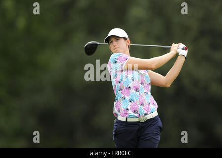 Daytona Beach, FL, Stati Uniti d'America. Il 27 settembre, 2013. Emma Jandel durante il secondo round del Tour Symetra campionato LPGA International sul Sett. 27, 2013 in Daytona Beach, Florida. ZUMA Press/Scott A. Miller © Scott A. Miller/ZUMA filo/Alamy Live News Foto Stock