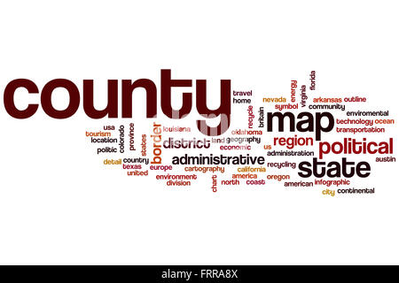 Nella contea di parola il concetto di cloud Foto Stock