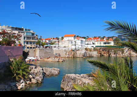 Spiaggia di Cascais, Lisbona, Portogallo Foto Stock