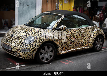 L'arte al muro in Shorditch Londra Foto Stock