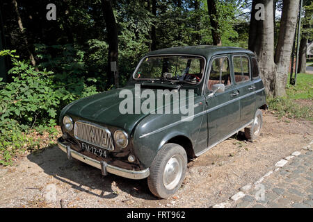 Un 1961-1967 Renault 4 nei Paesi Bassi Open Air Museum (Nederlands Openluchtmuseum) di Arnhem, Paesi Bassi. Foto Stock