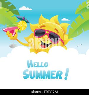 Ciao estate Illustrazione Vettoriale