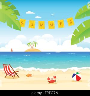 Sfondo di estate Illustrazione Vettoriale