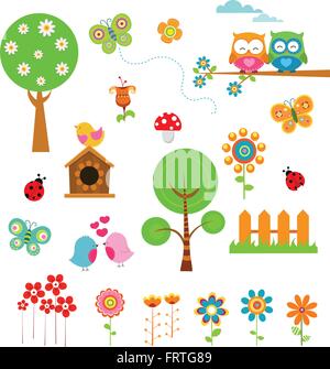 Elementi a molla impostata Illustrazione Vettoriale