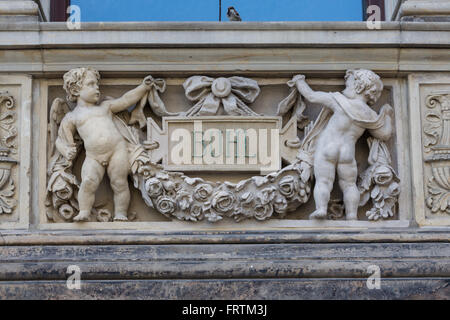 Berlino, Germania - 01 settembre 2015: Dettaglio dell'esterno del Martin-Gropius-Bau Building a Berlino Germania il 01 agosto, Foto Stock