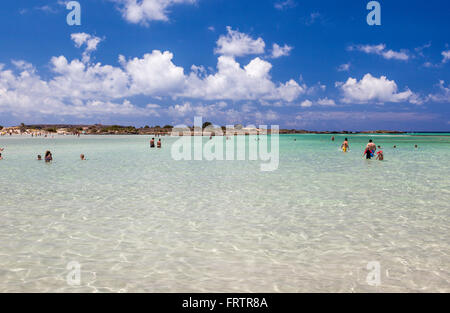 Elafonissi beach, Creta, Grecia Foto Stock