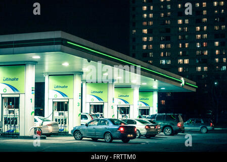 Stazione di servizio British Petroleum Foto Stock