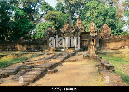 Banteay Srei, Tempio di Angkor, (i templi di Angkor) Cambogia Foto Stock