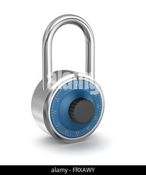 Blocco isolato , questo è un computer generato e rendering 3d'immagine. Foto Stock