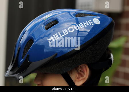 Melbourne Bike Condividi casco Foto Stock