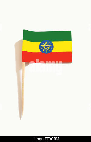 Stuzzicadenti con bandiera etiope Foto Stock
