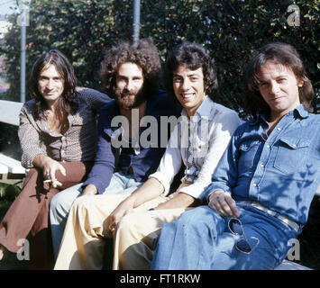 Cc 10 Regno Unito gruppo pop circa 1974. Da sinistra: Lol crema, Kevin Godley, Graham Gouldman, Eric Stewart Foto Stock