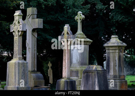 Il cimitero di Goldenbridge, Dublino Repubblica di Irlanda, Europa Foto Stock