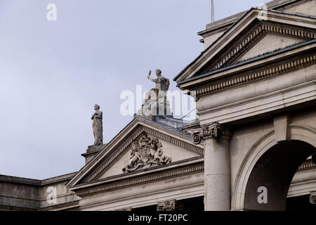 Sede centrale della Bank of Ireland, ex case irlandesi del Parlamento, Dublino Repubblica di Irlanda, Europa Foto Stock