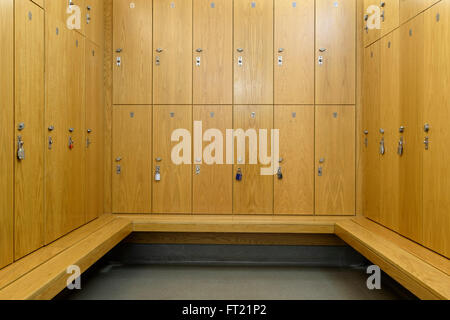 Empty Locker room Foto Stock