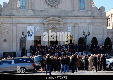 Il funerale del grande Ang con: valutazione, atmosfera dove: Manhattan, New York, Stati Uniti quando: 22 Feb 2016 Foto Stock