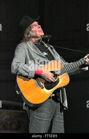 Neil Young , Carnegie Hall 1/6/2014 photo Michael Brito Foto Stock