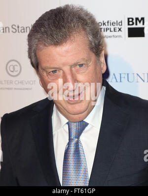 3 marzo 2016 - Roy Hodgson frequentando London Football Awards 2016 a Battersea Evolution in Londra, Regno Unito. Foto Stock