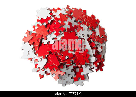Mucchio di puzzle Foto Stock