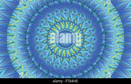 Concentrica colorato sfondo caleidoscopica / Mantra sfondo Foto Stock