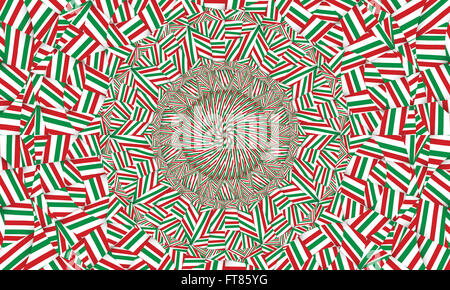 Concentrica colorato sfondo caleidoscopica / Mantra sfondo Foto Stock