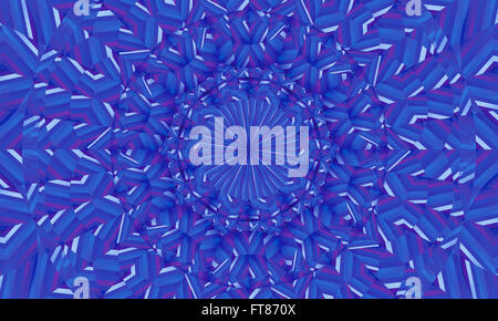 Concentrica colorato sfondo caleidoscopica / Mantra sfondo Foto Stock