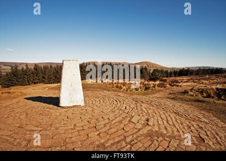 Il punto di innesco su Beacon è sceso cima, cadde Beacon Country Park Foto Stock