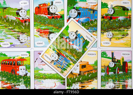 Thomas e amici Giant Picture Card da Ravensburger - Thomas Il serbatoio del motore di carte Foto Stock