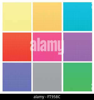 Set di coloratissimi sfondi di mezzitoni. Illustrazione Vettoriale