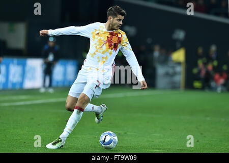 Alvaro appartamento Morata Spagna. Udine 24-03-2016 Stadio Friuli Calcio Calcio amichevole / Italia - Spagna Foto Antonietta Baldassar Foto Stock