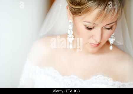 Ritratto di una bella sposa Foto Stock