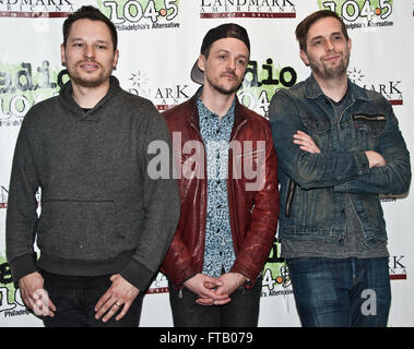 Bala Cynwyd, Pennsylvania, USA. 25 marzo, 2016. American indie rock band di percorso carta visita Radio 1045. Foto Stock